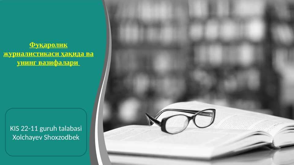 fuqarolik jurnalistikasi aqida va uning vazifalari