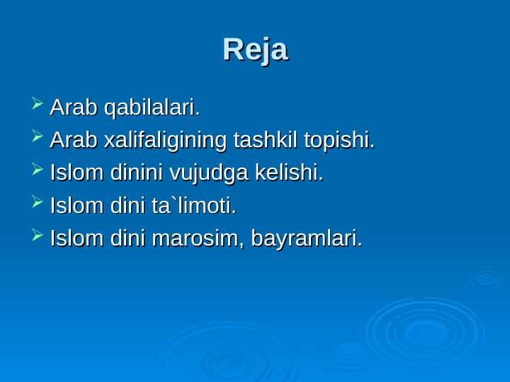 Arablar va Islom dini