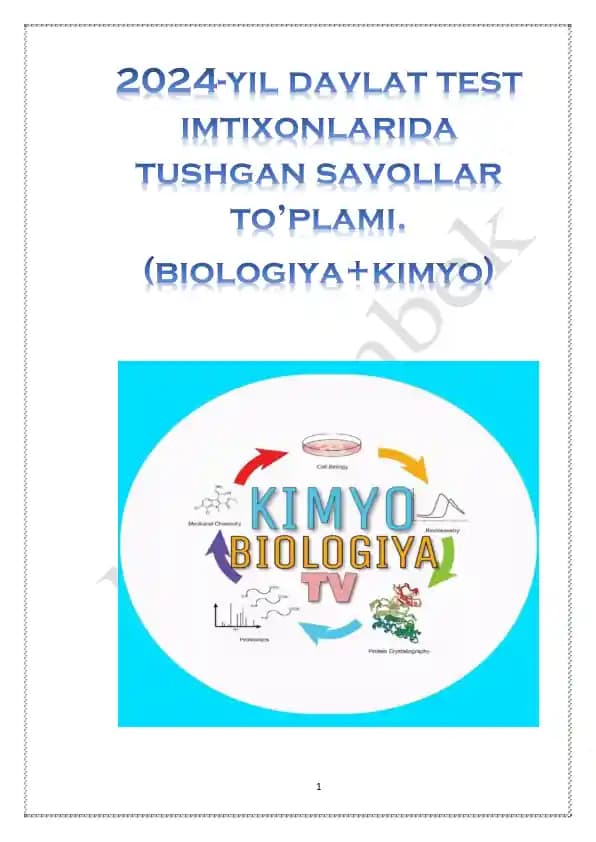 BIALOGIYA TEST SATANDART