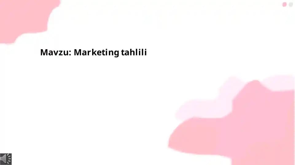 Marketing Tahlili