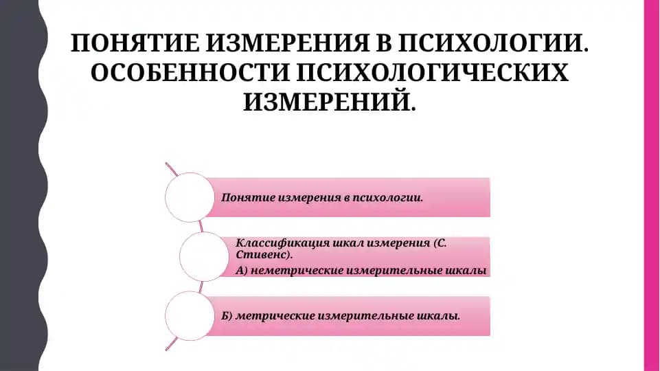 Понятие измерения в психологии