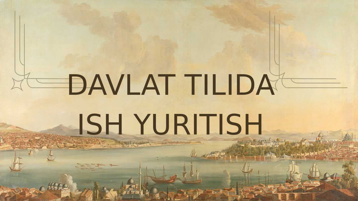 BUYRUQ, FARMOYISH, KO'RSATMA , DALOLATNOMA YOZISH.
