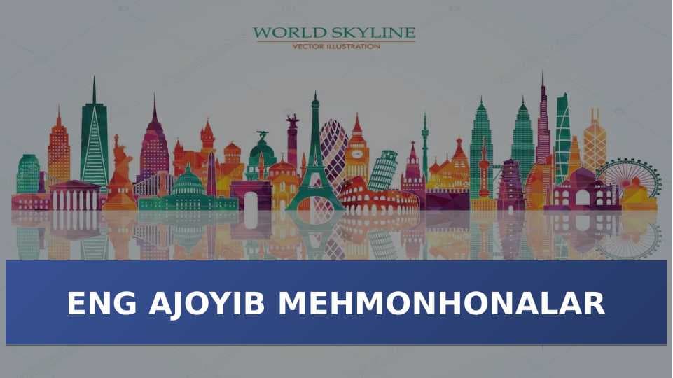 ENG AJOYIB MEHMONHONALAR