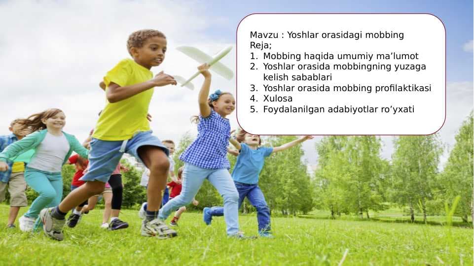 yoshlar orasida mobbing