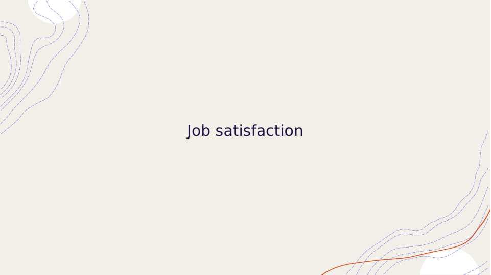 Job satisfaction