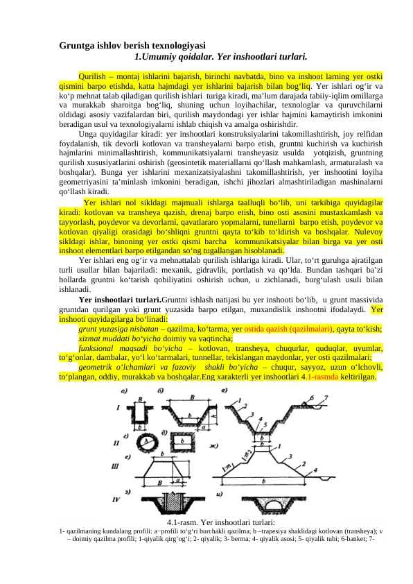 Gruntga ishlov berish texnologiyasi