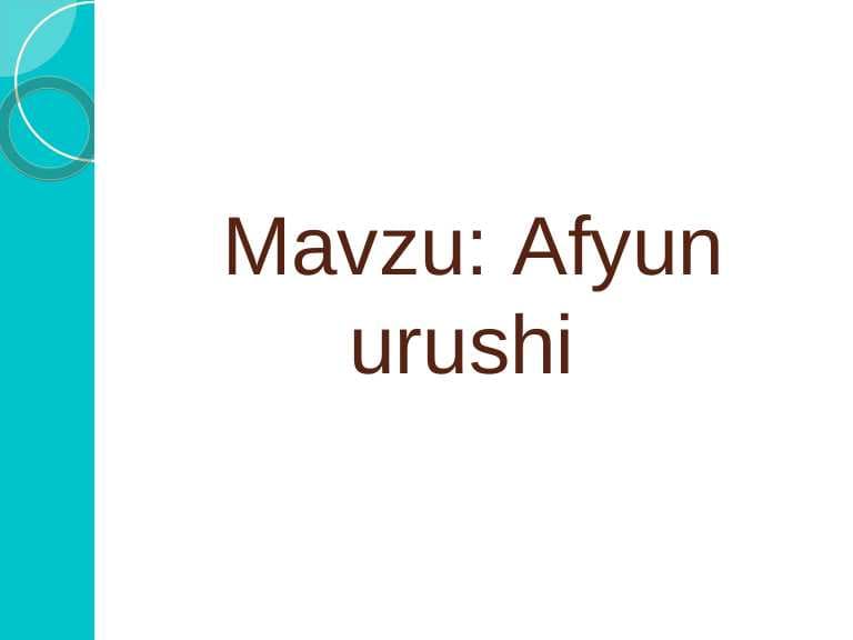 Afyun urushi