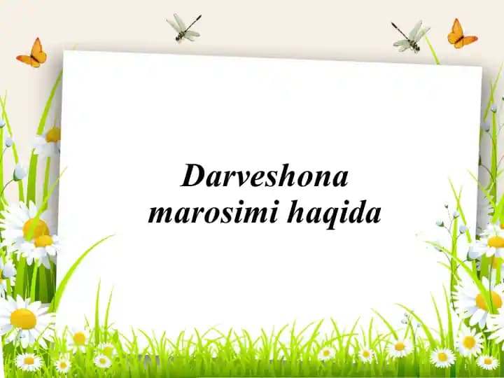 Darveshona marosimi