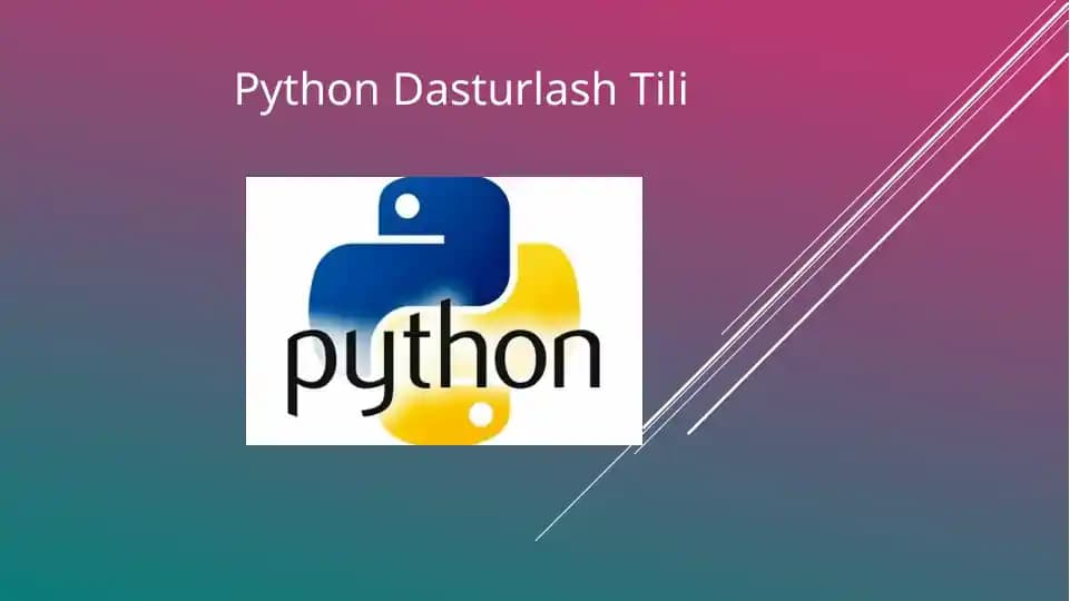 Python Dasturlash Tili