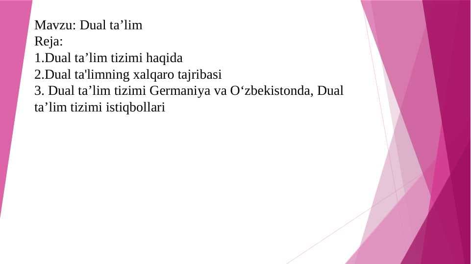 Dual ta'lim