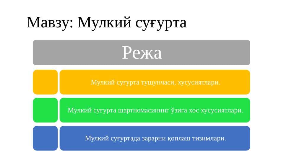 Mulkiy sug'urta