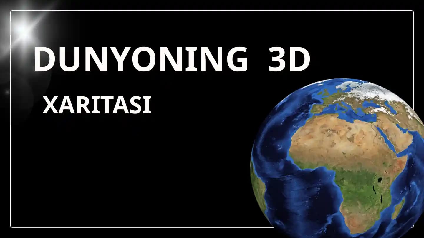Dunyoning 3d xaritasi