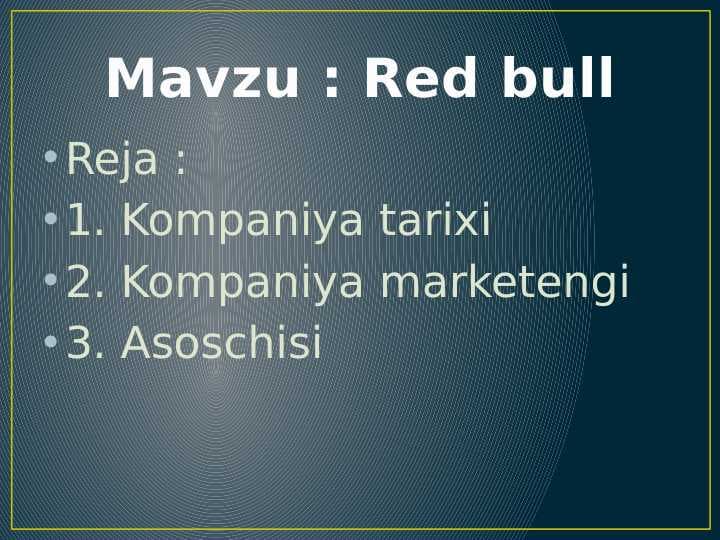 Red bull