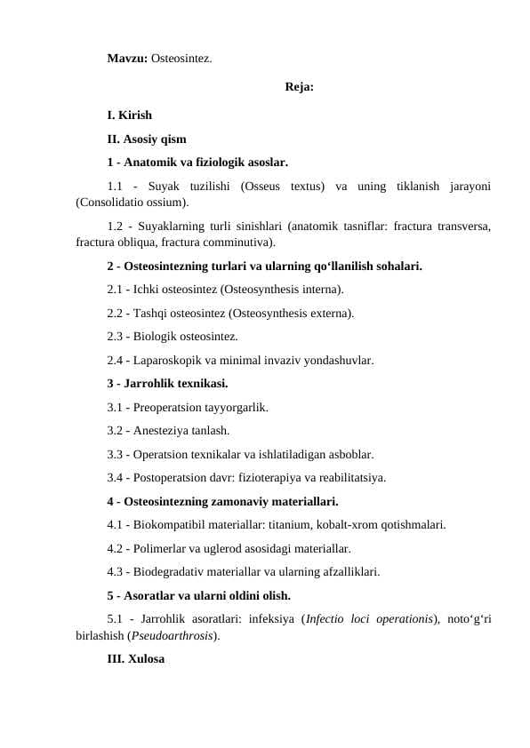Osteosintez