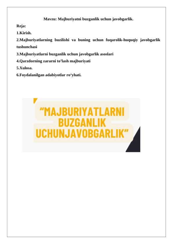Majburiyatni buzganlik uchun hjavobgarlik 24
