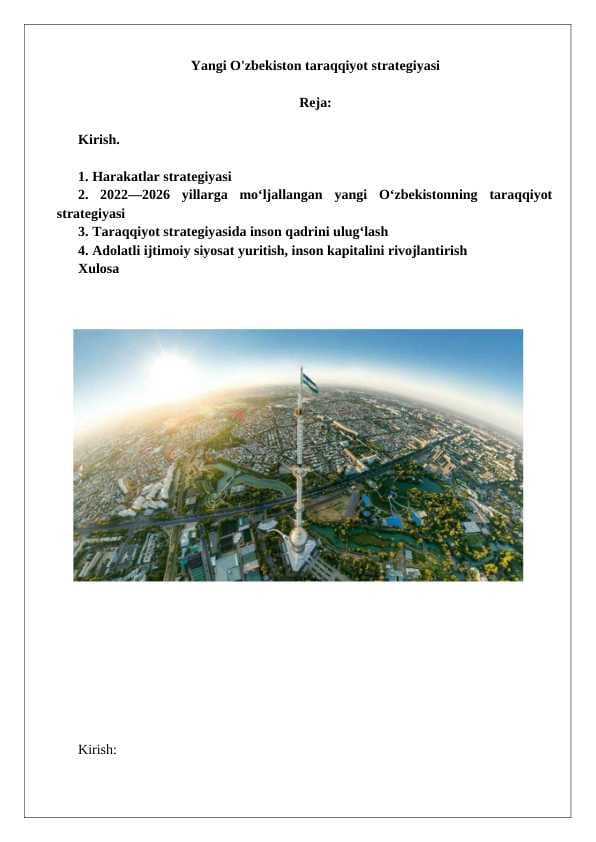 Yangi O'zbekiston taraqqiyot strategiyasi 24