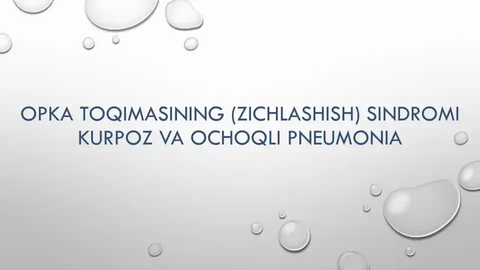 OPKA TOQIMASINING (ZICHLASHISH) SINDROMI