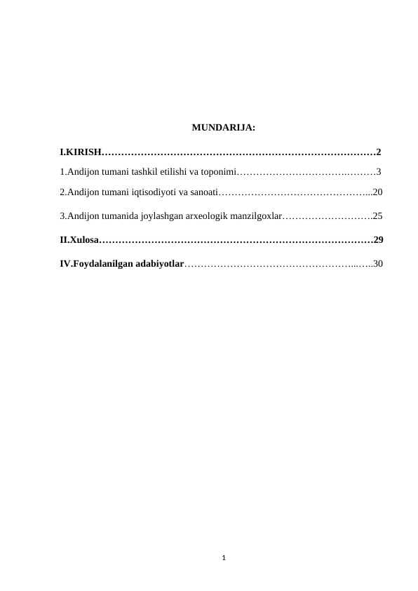 Andijon tumanida joylashgan arxeologik manzilgoxlarda olib borilayotgan ishlar