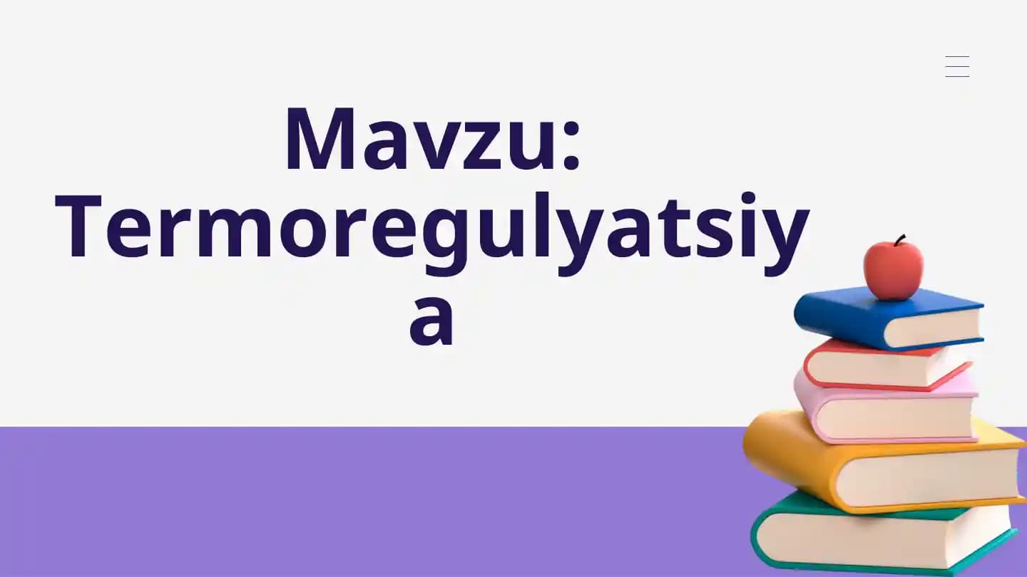 Termoregulyatsiya