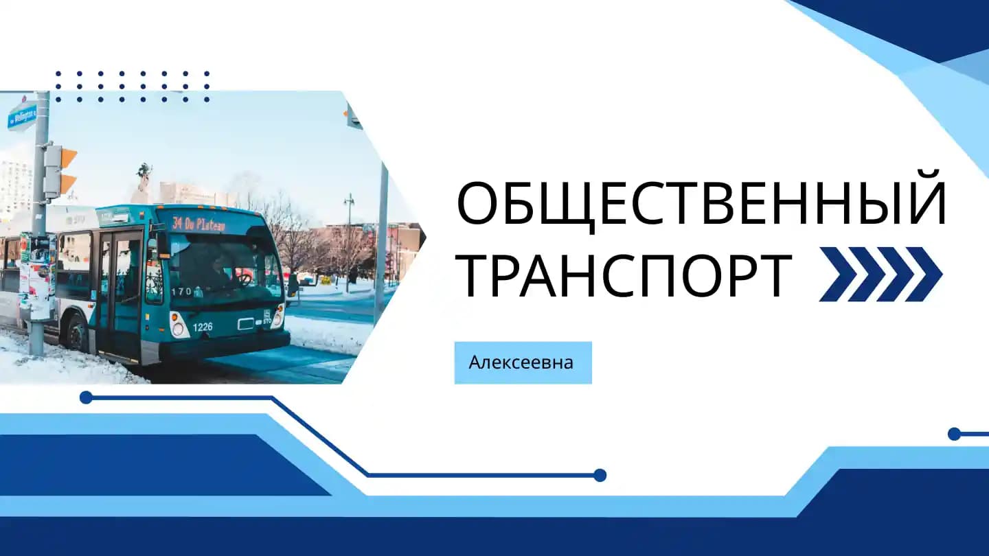 общественный транспорт