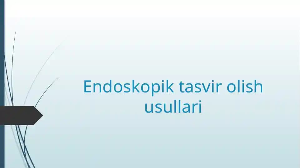 Endoskopik tasvirolish usullari