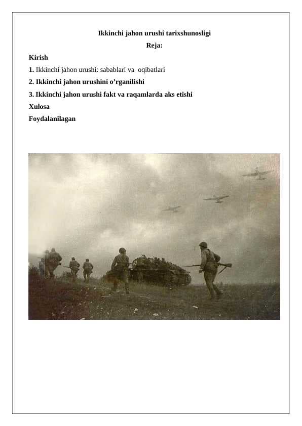 Ikkinchi jahon urushi tarixshunosligi 24