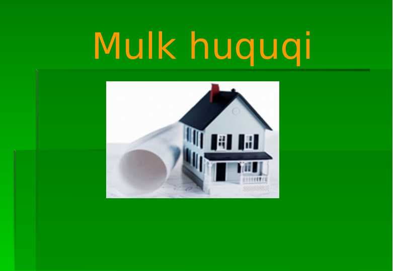 Mulk huquqi