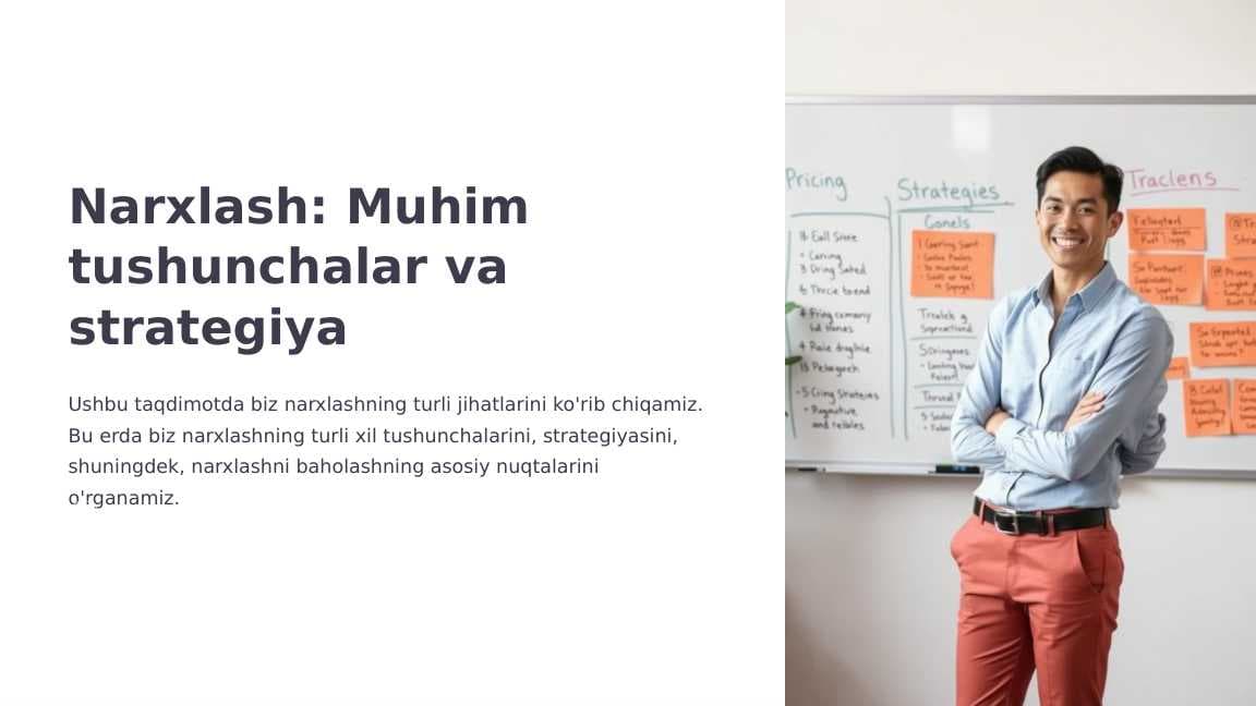 Narxlash- Muhim tushuncha va strategiyalar
