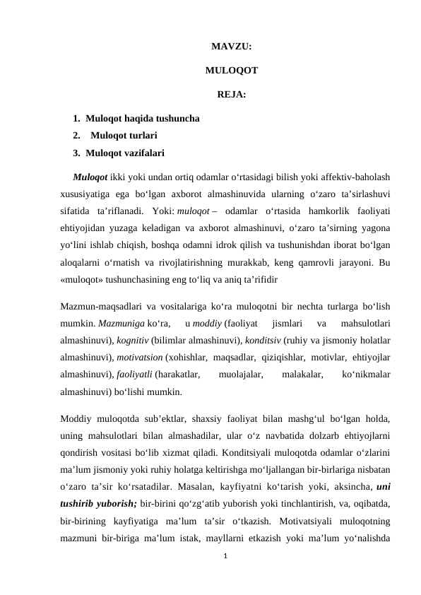 MULOQOT