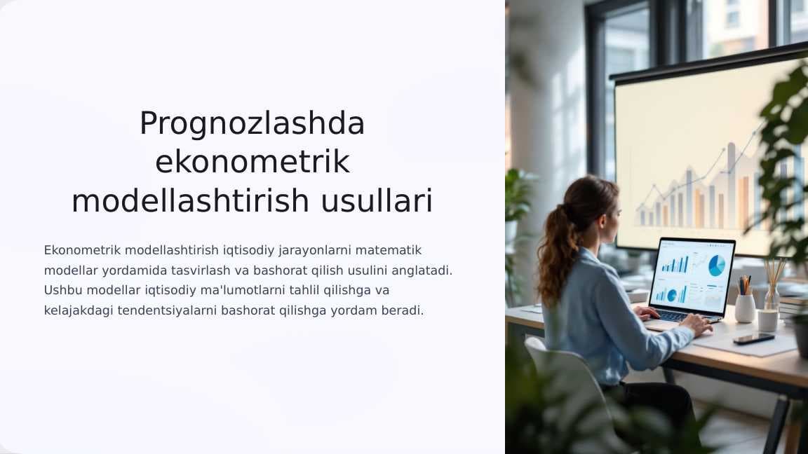 Prognozlashda ekonomеtrik modеllashtirish usullari