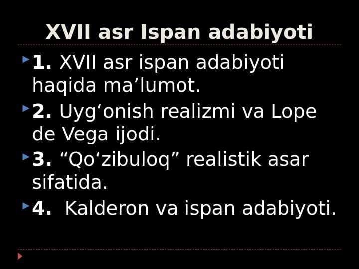 XVII asr Ispan adabiyoti
