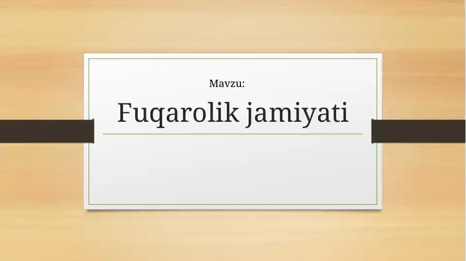 Fuqarolik jamiyati