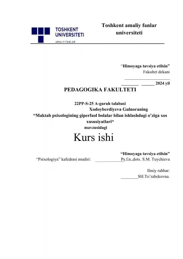 Maktab psixologining giperfaol bolalar bilan  ishlashdagi o’ziga xos xususiyatlar.docx