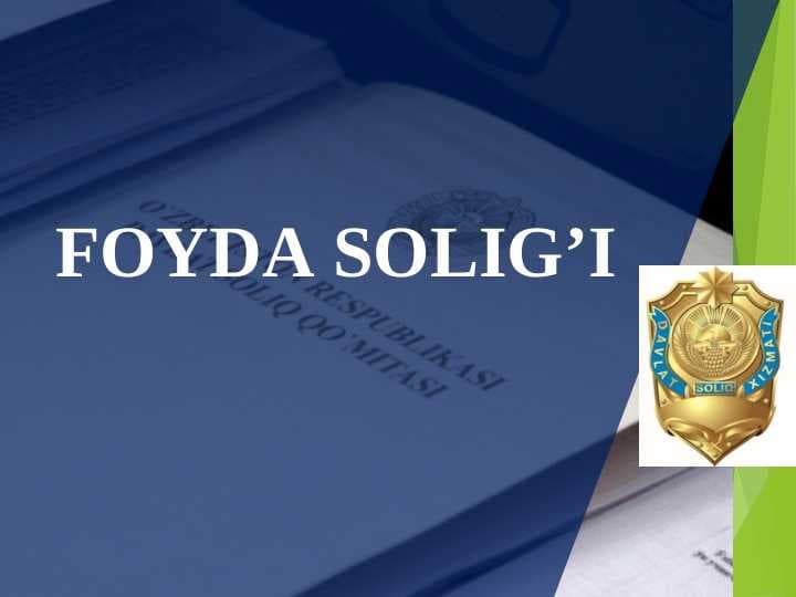 Foyda solig'i