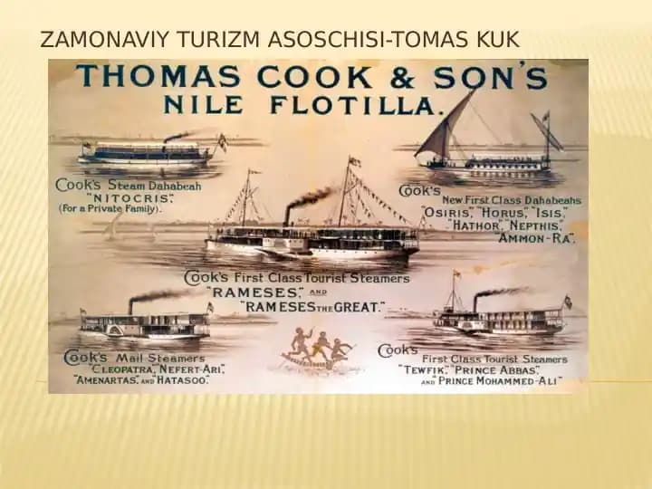 Zamonaviy turizm asoschisi - Tomas Kuk