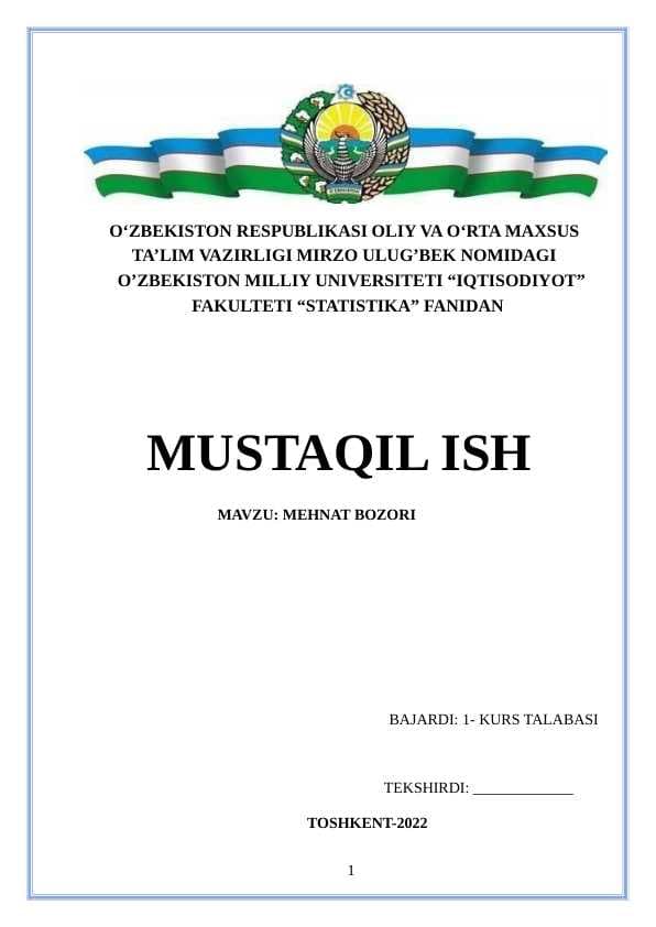 MEHNAT BOZORI