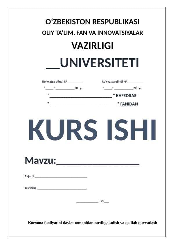 Korxona faoliyatini davlat tomonidan tartibga solish va qo'llab quvvatlash