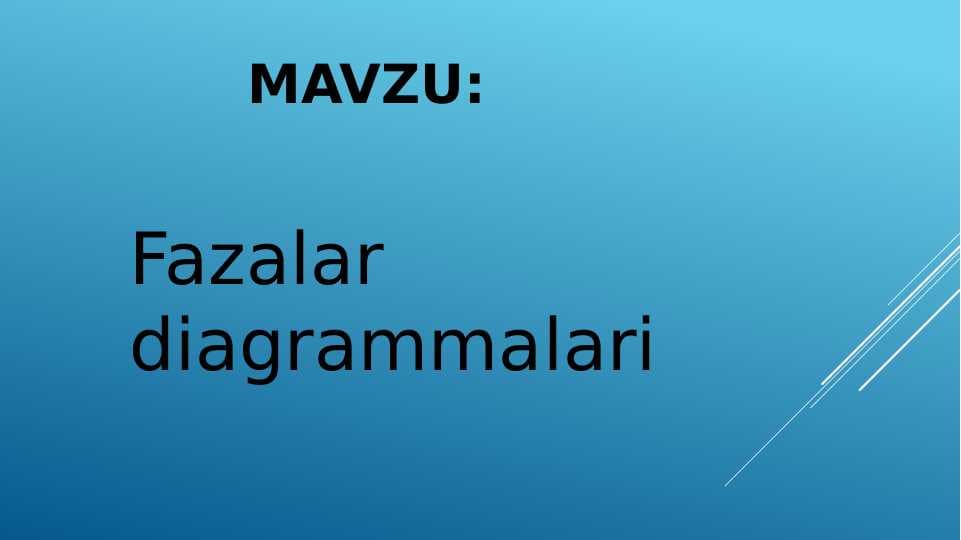 Fazalar diagrammalari