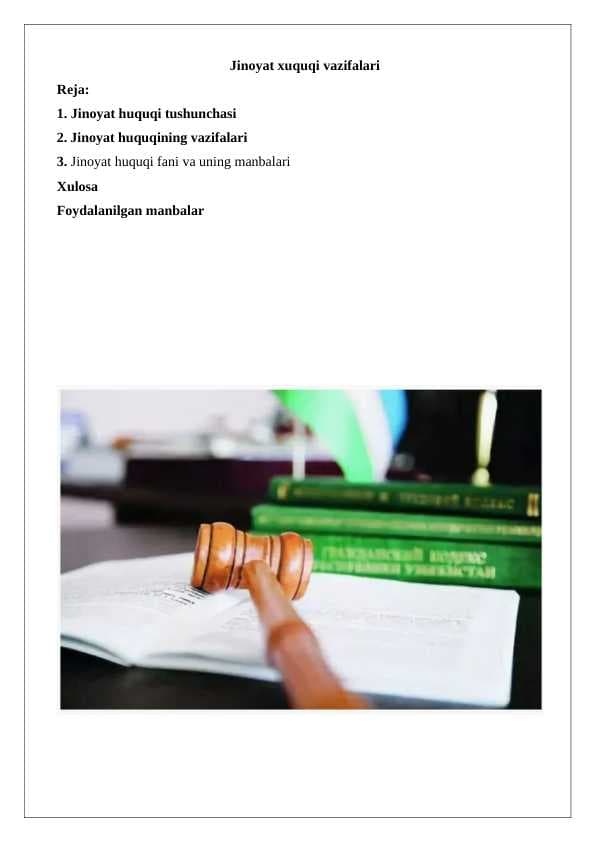 Jinoyat xuquqi vazifalari 24