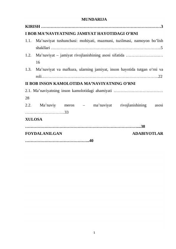 Ma’naviyatning jamiyat taraqiyotiga, inson kamoloti ta’lim tarbiya hamda ijtimoiy idealogiya orqali ta’sir ko'rsatishi