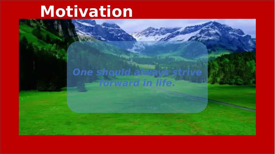 Motivation