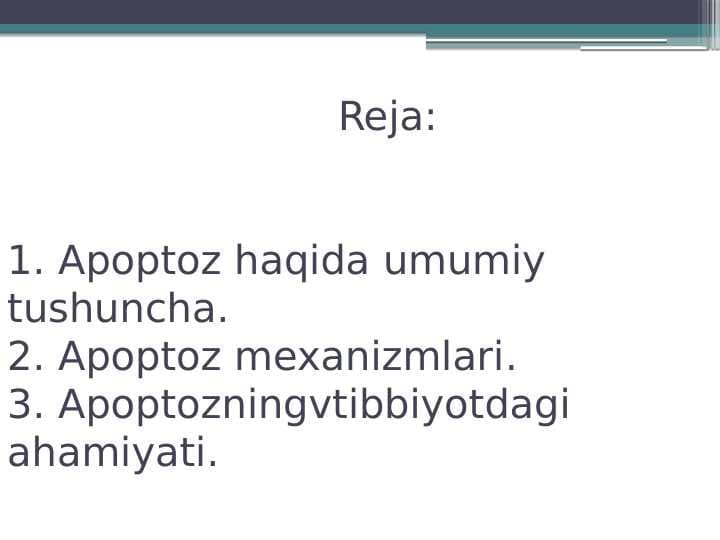 Apoptoz mexanizmlari