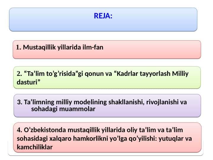 Mustaqillik yillarida ilm-fan