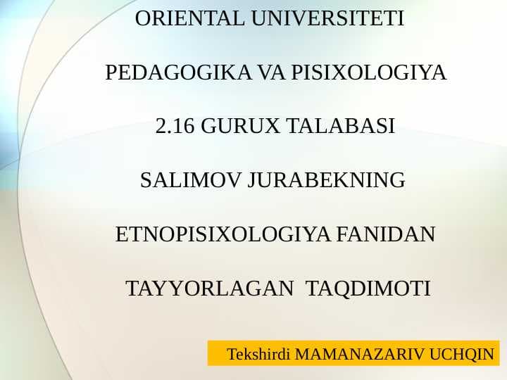 Etnopsixologik tatqiqotlar