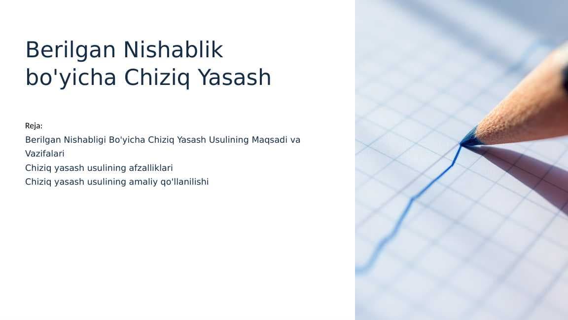 Berilgan Nishablik bo'yicha Chiziq Yasash