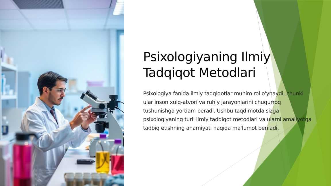 Psixologiyaning Ilmiy Tadqiqot Metodlari