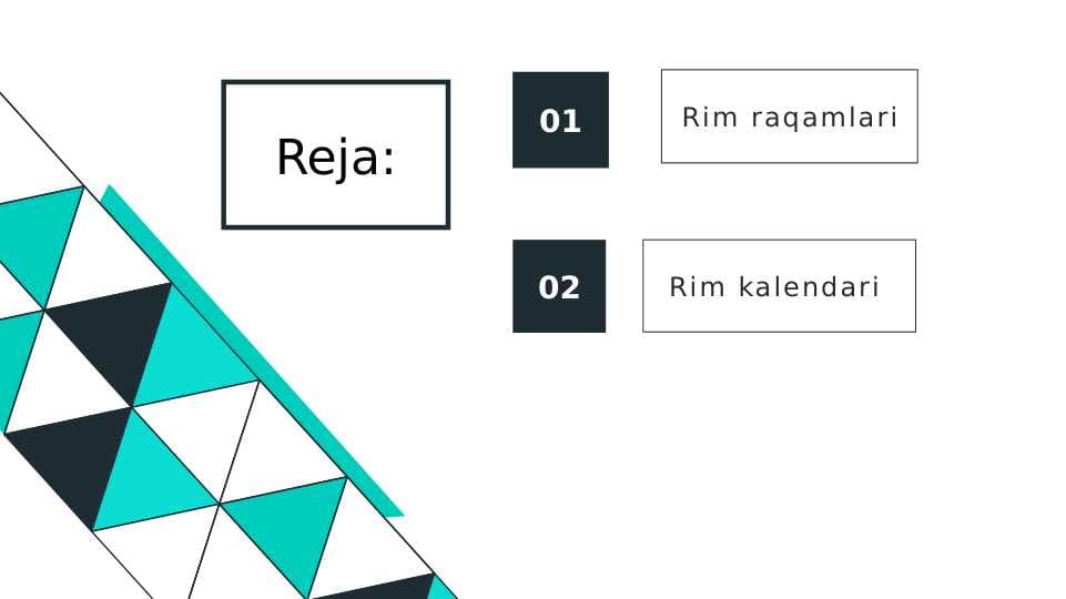 Rim raqamlari va Rim kalendari