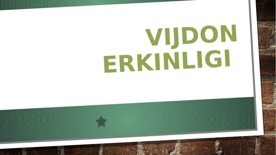 Vijdon Erkinligi