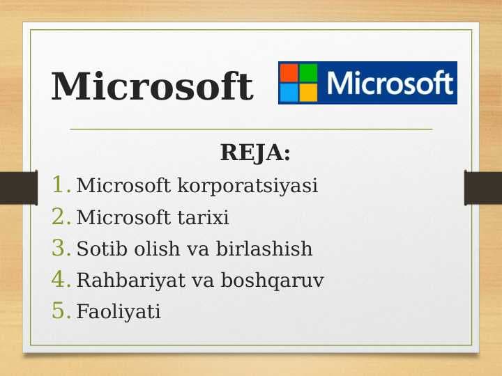 Microsoft