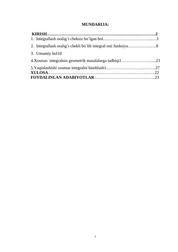 Xosmas integrallarning fizikada qoʻllanilishi.doc